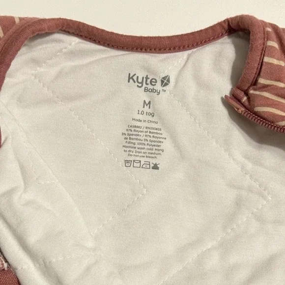 Kyte Baby Sleep Sack Size M Rust Herringbone 1.0 TOG Bamboo Rayon - Picture 3 of 4